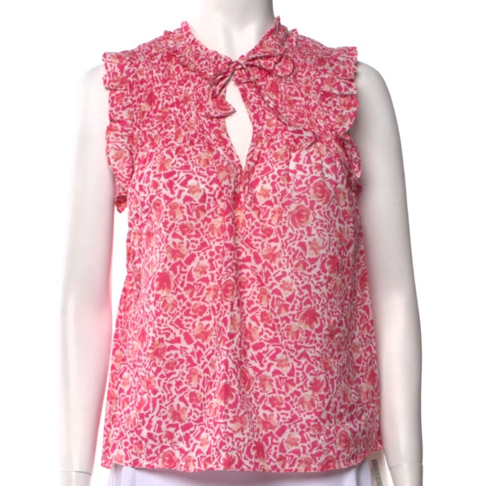 MISA LOS ANGELES Agot Floral Print Sleeveless Top Size Medium